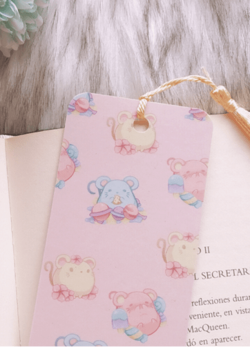 Mice Club Bookmark Pink