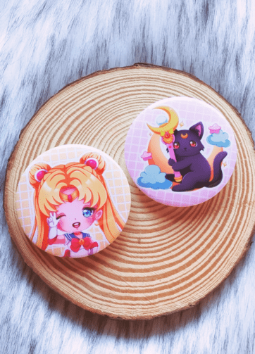 Sailor Moon Button Pins