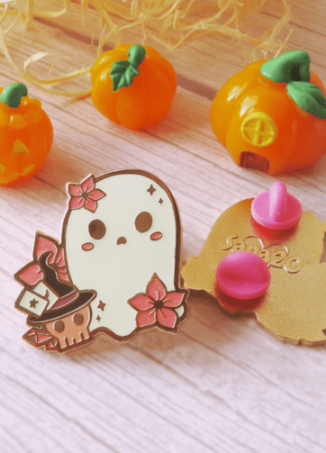 Magic Ghost Hard Enamel Pin