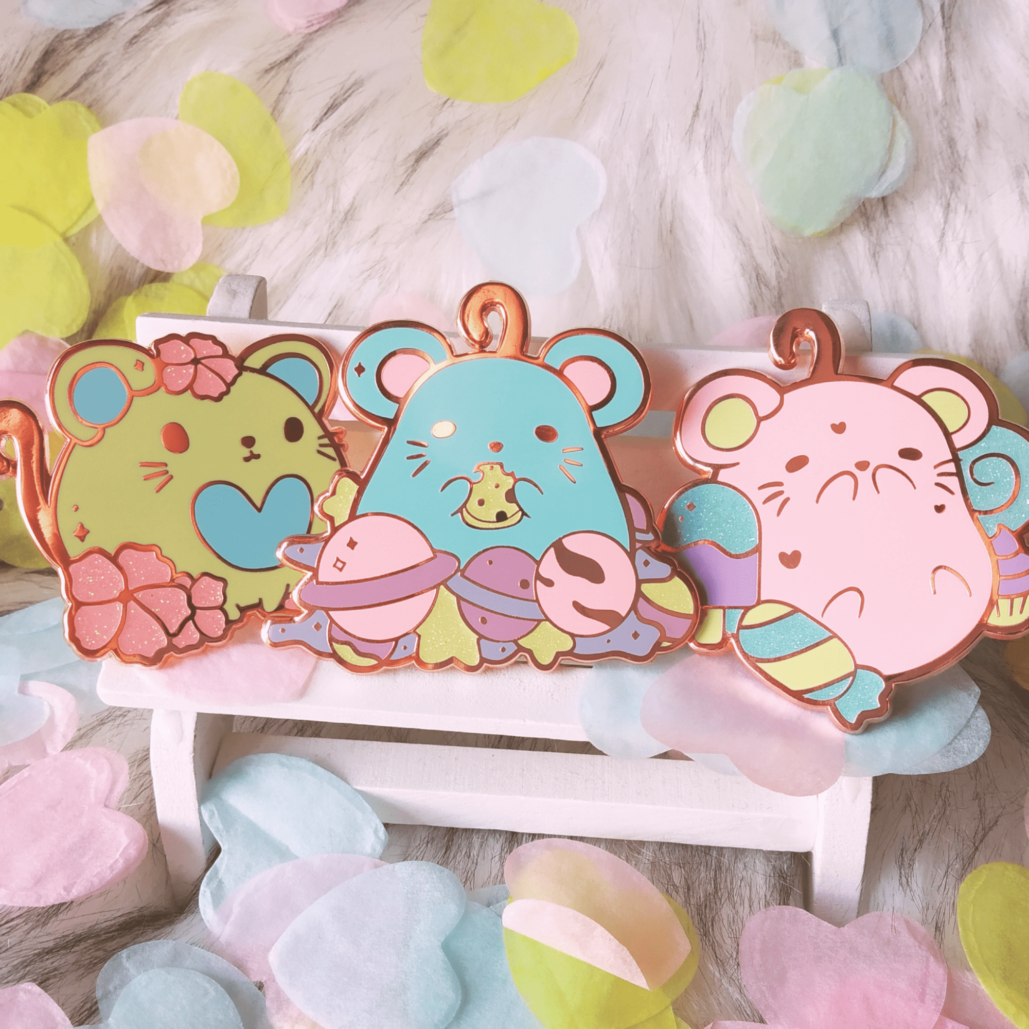 Sakura Mice Club Hard enamel pin - Image 2