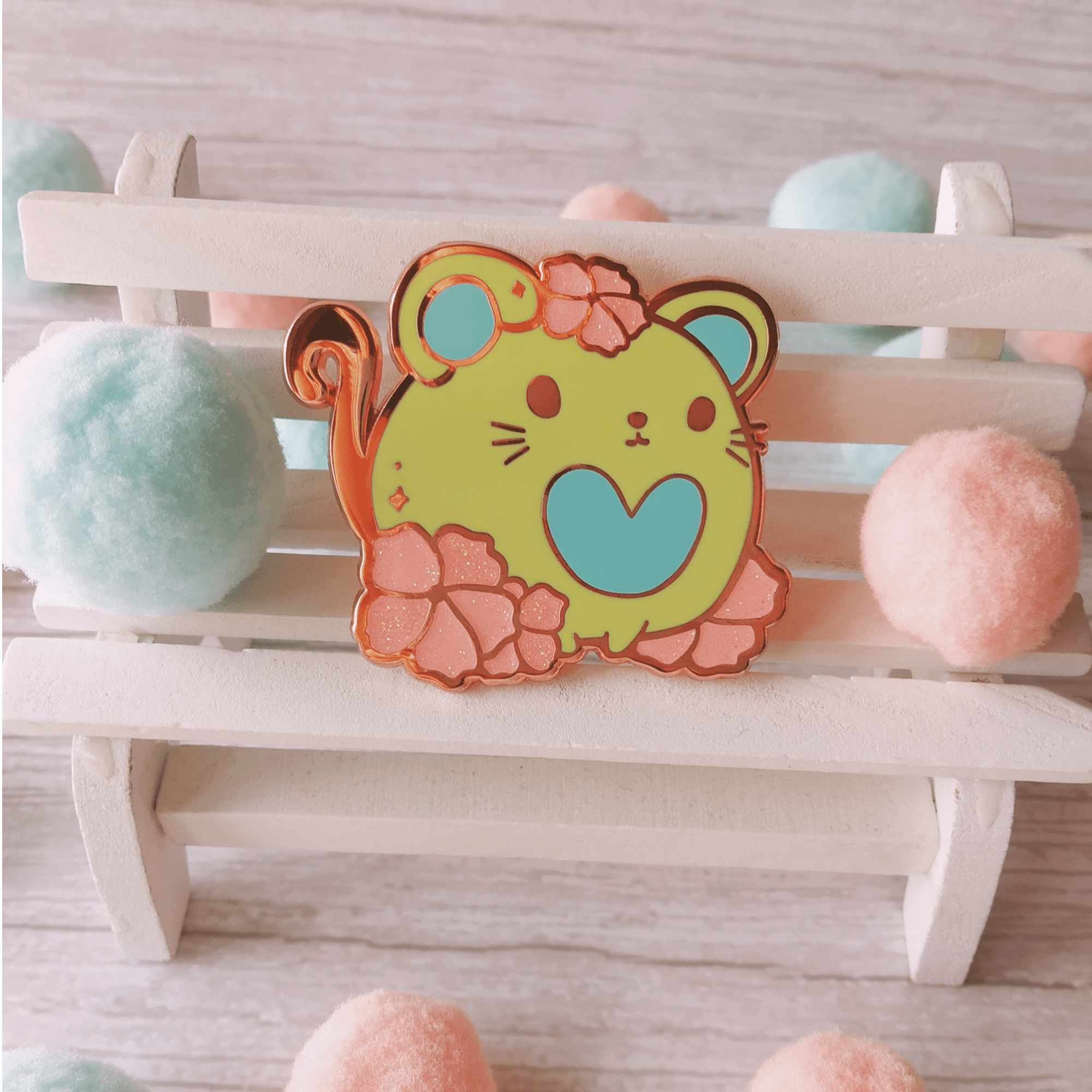 Sakura Mice Club Hard enamel pin