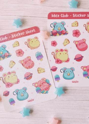 Mice Club Sticker Sheet