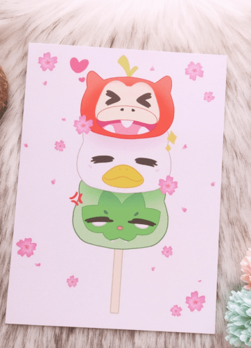 Dangomon A5 Print - Pearl Paper