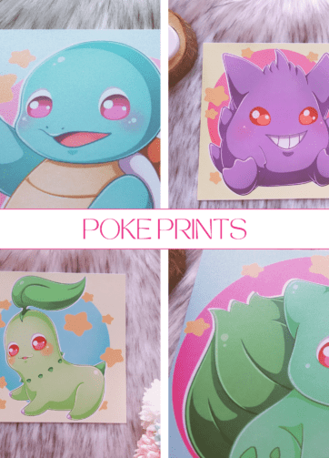 Pokémon Square Prints - Pearl Paper