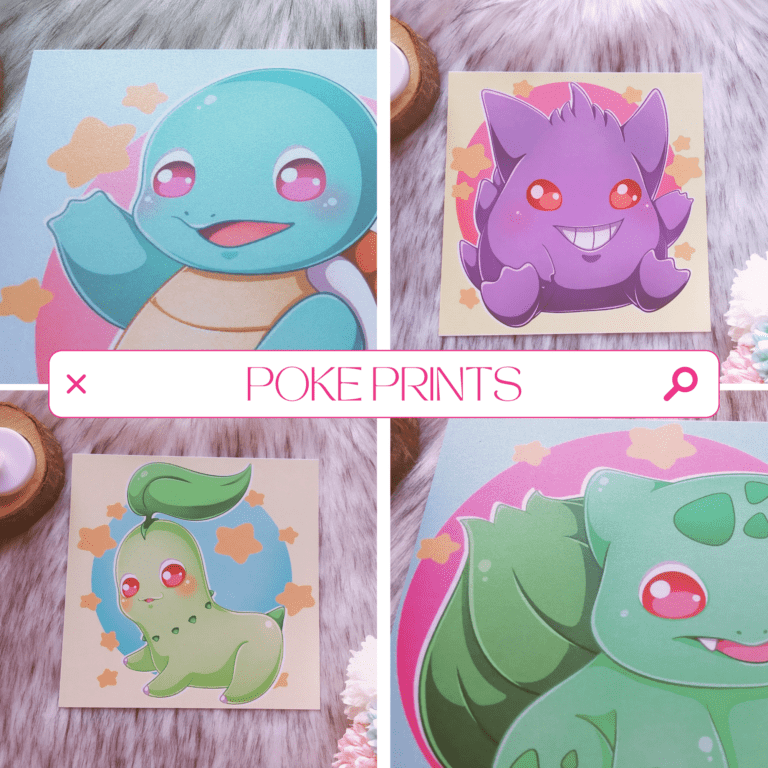 Pokémon Square Prints – Pearl Paper – Sana20