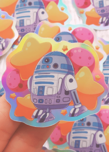 R2D2 Holo Sticker