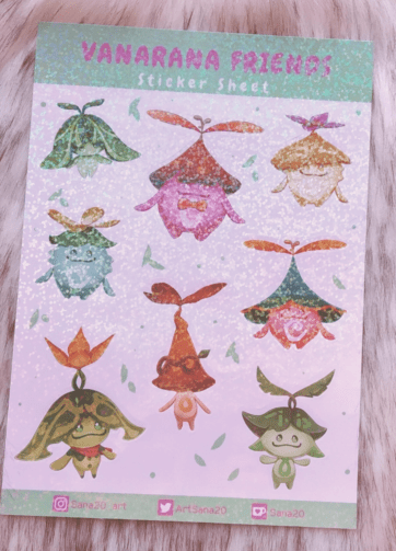 Vanarana Friends Holo Sticker Sheet