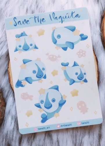 Save the Vaquita Sticker Sheet