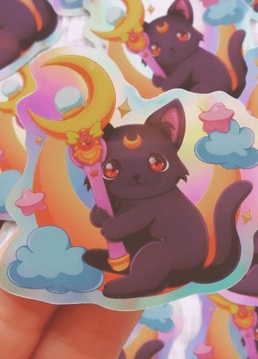 Luna Holo Sticker