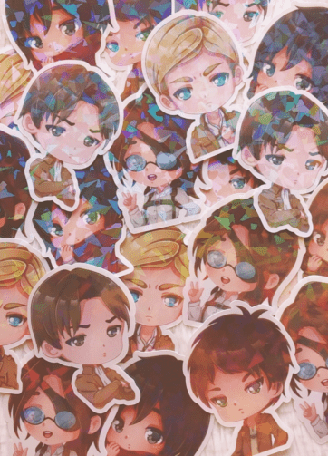Attack On Titan Holo Stickers