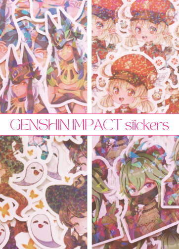 Genshin Impact Holo Stickers